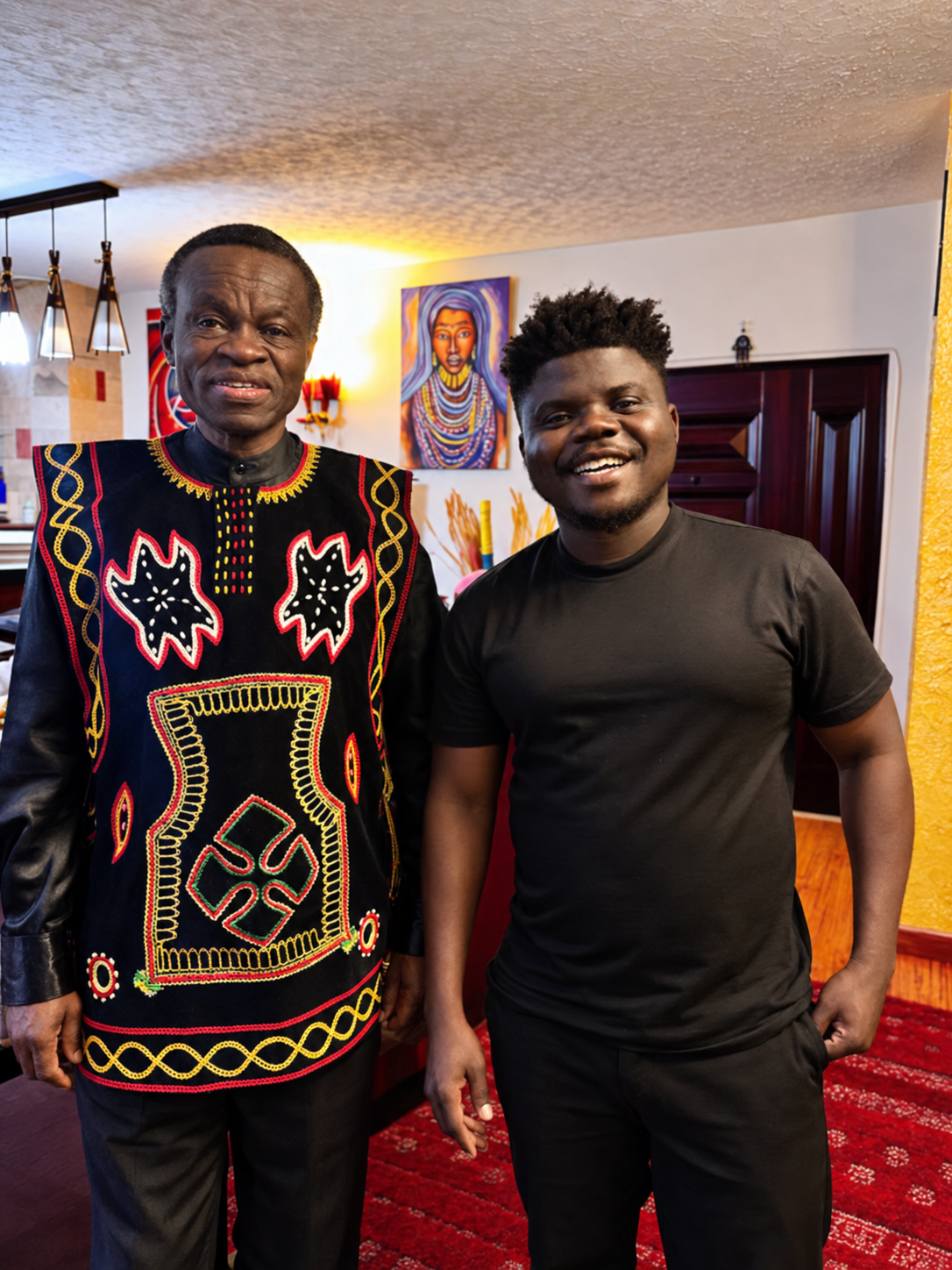 PLO Lumumba with Ghanaian YouTube creator Wode Maya